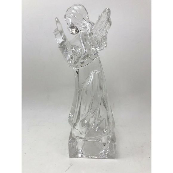 Mikasa‎ Lead Crystal Angelic Mandolin Figurine Herald Collection 8" Germany - Picture 6 of 11
